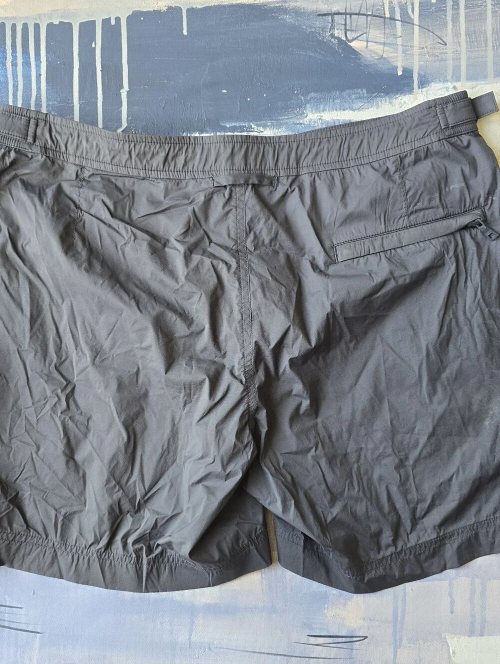 Orlebar Brown Bulldog Swim Shorts Men 34 Gray Side Adjusters Luxury Resortwear